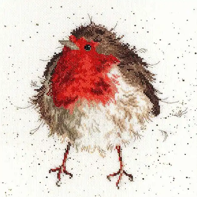 Save Now Jolly Robin Cross Stitch Kit By Bothy Threads