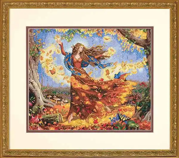 Fall Fairy Cross Stitch Kit by Dimensions Must Have