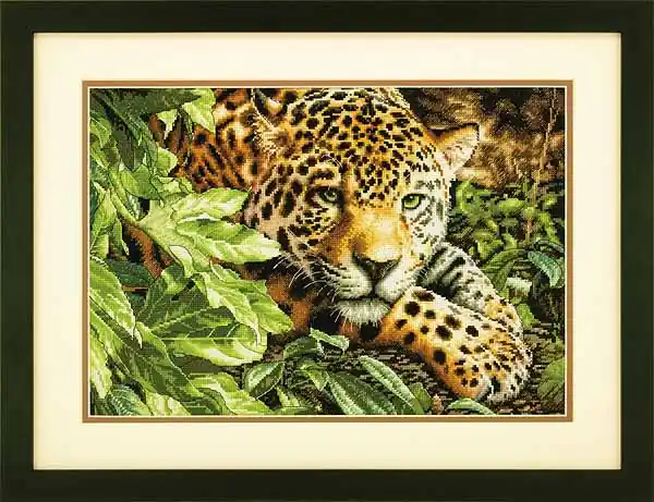 Leopard in Repose Cross Stitch Kit by Dimensions Save Now