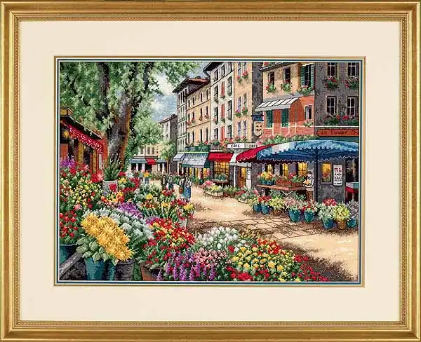 Original Paris Market Cross Stitch Kit by Dimensions