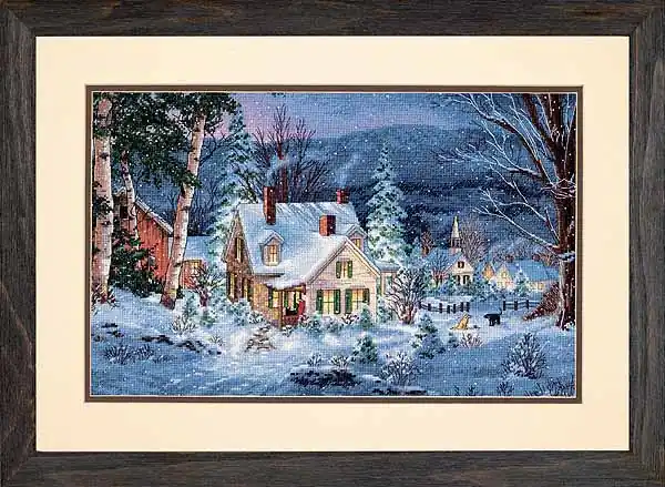 Winter's Hush Cross Stitch Kit by Dimensions New Arrival