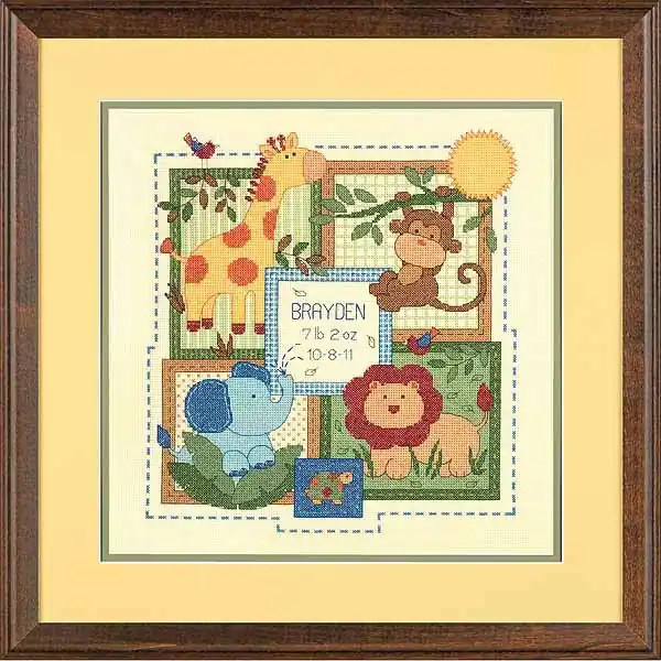 Savannah Birth Sampler Cross Stitch Kit by Dimensions Authentic