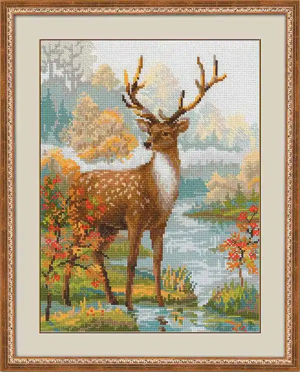 Deer Cross Stitch Kit By RIOLIS Exclusive Offer