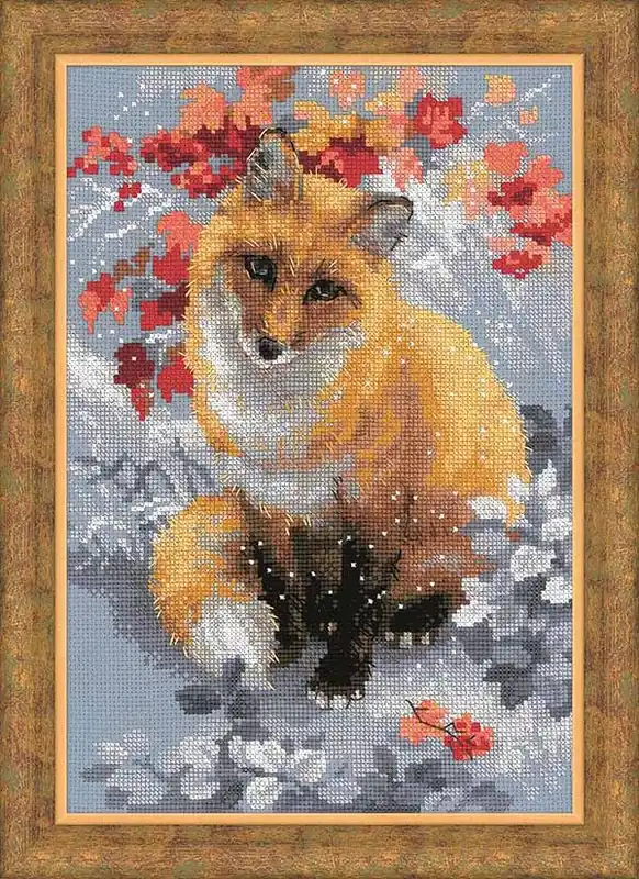 Flash Sale Fox Cross Stitch Kit By RIOLIS