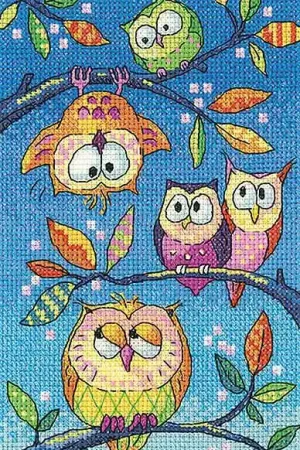 Modern Hanging Around Cross Stitch Kit by Heritage Crafts