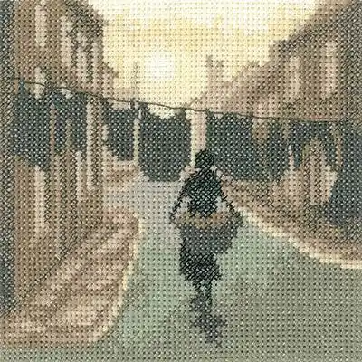 Wash Day Cross Stitch Kit by Heritage Crafts Best Seller
