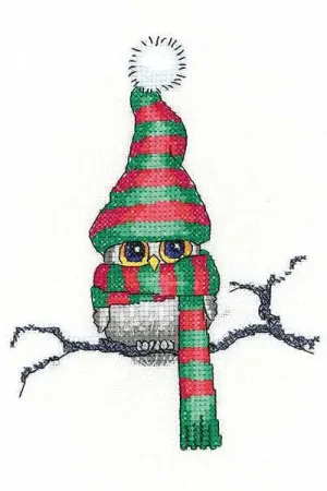 Final Sale Ollie Owl Cross Stitch Kit by Heritage Crafts