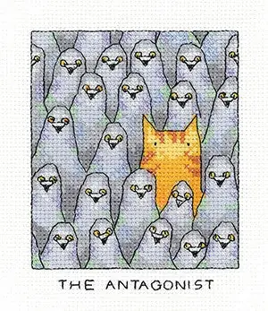 The Antagonist Cross Stitch Kit by Heritage Crafts Discount