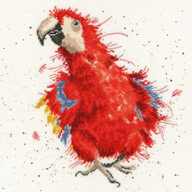 Must Have Parrot on Parade Cross Stitch Kit By Bothy Threads