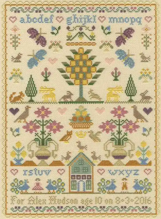 The Birthday Sampler Cross Stitch Kit By Bothy Threads Original