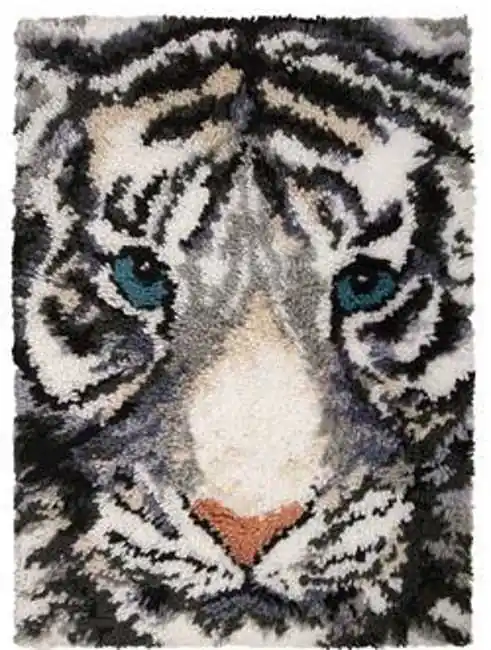 New Release White Majesty Latch Hook Kit By Needleart World