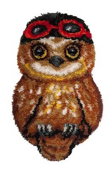 Ari the Owl Latch Hook Kit By Needleart World Bargain