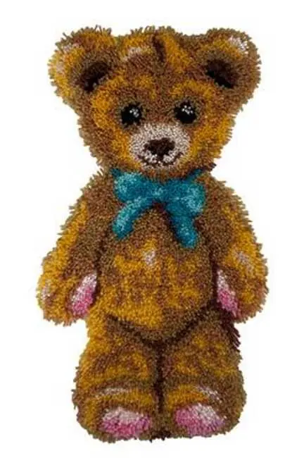 Boston the Teddy Bear Latch Hook Kit By Needleart World Must Have