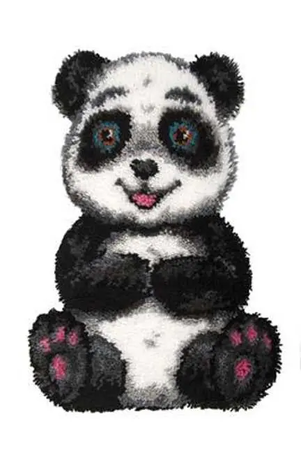 Best Seller Patch the Panda Latch Hook Kit By Needleart World
