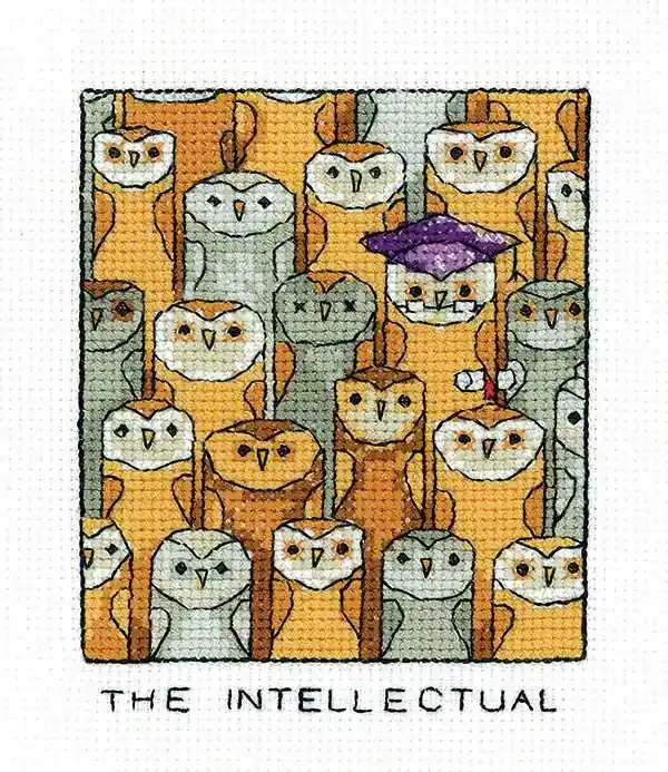 The Intellectual Cross Stitch Kit by Heritage Crafts Holiday Sale