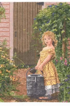 The Gardeners Daughter Cross Stitch Kit by Janlynn Big Sale