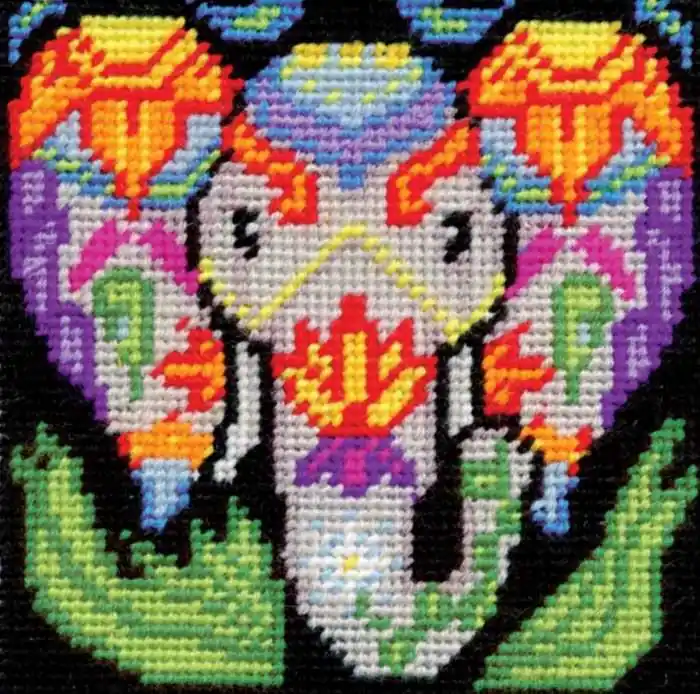 Elephant Tapestry Kit by Design Works Low Price