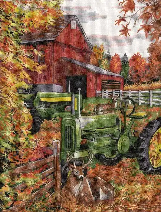 Crafted Tractor Cross Stitch Kit by Design Works
