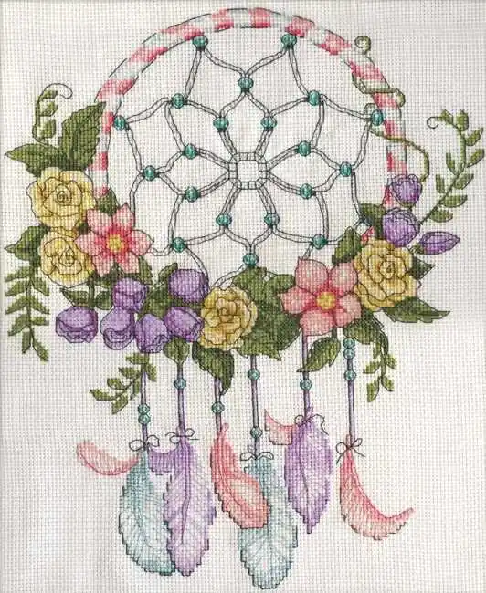 Pastel Dreamcatcher Cross Stitch Kit by Design Works High Quality