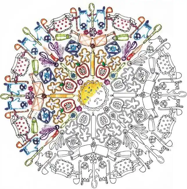 Kitchen Mandala Zenbroidery by Design Works Secure Checkout