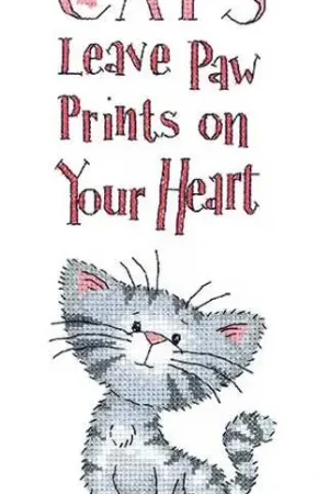 No Minimum Order Paw Prints Cross Stitch Kit by Heritage Crafts
