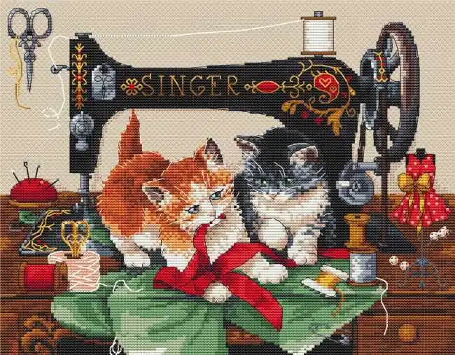 Players and Singer Cross Stitch Kit by Merejka Free Delivery