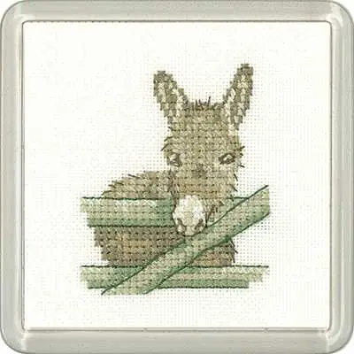 Donkey Cross Stitch Coaster Kit by Heritage Crafts Seasonal Sale