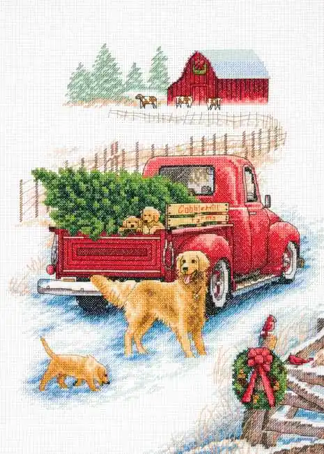 Winter Ride Cross Stitch Kit by Dimensions Fast Shipping
