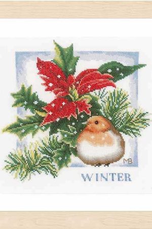Winter Cross Stitch Kit By Lanarte Warranty Included