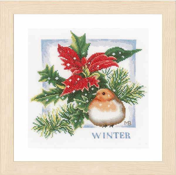 Winter Cross Stitch Kit By Lanarte Warranty Included