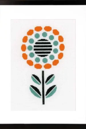 Best Price Abstract Flower Cross Stitch Kit by Vervaco