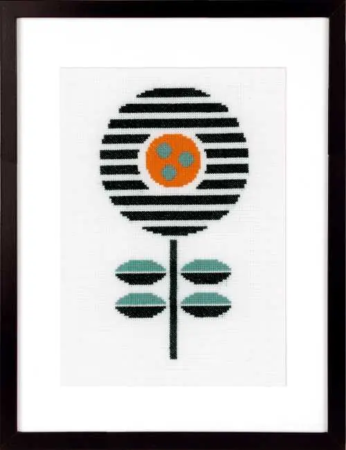 Abstract Flower Cross Stitch Kit by Vervaco Bulk Order