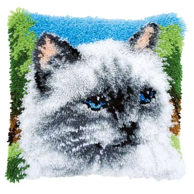 Budget Ragdoll Latch Hook Cushion Kit By Vervaco