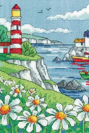 One Day Deal Daisy Shore Cross Stitch Kit by Heritage Crafts