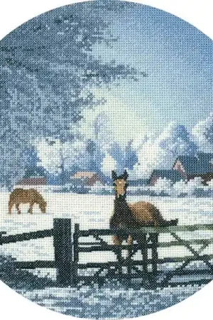 Hard Frost Cross Stitch Kit by Heritage Crafts Save Now