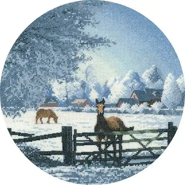 Hard Frost Cross Stitch Kit by Heritage Crafts Save Now