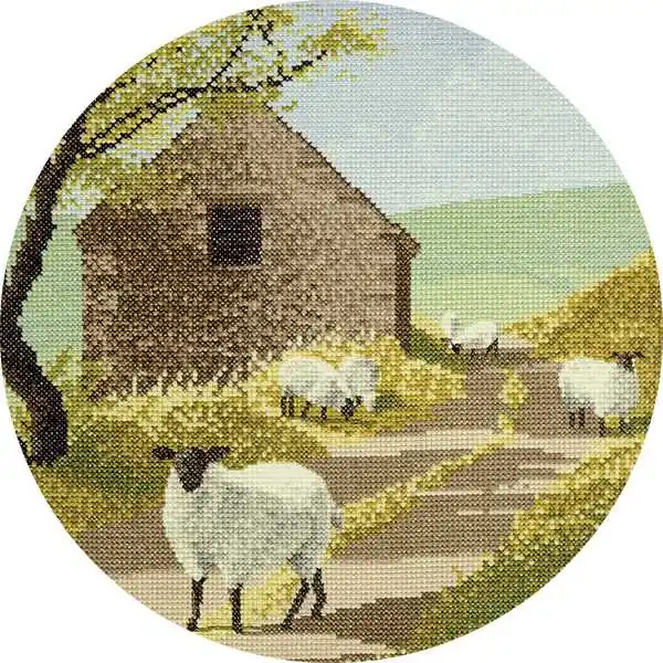 Sale Sheep Track Cross Stitch Kit by Heritage Crafts