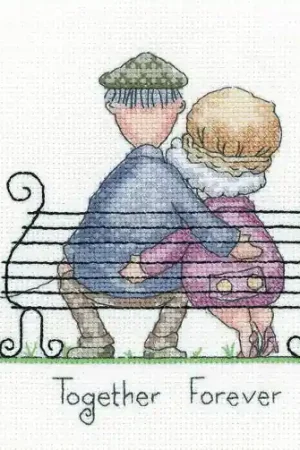 Together Forever Cross Stitch Kit by Heritage Crafts Fast Shipping