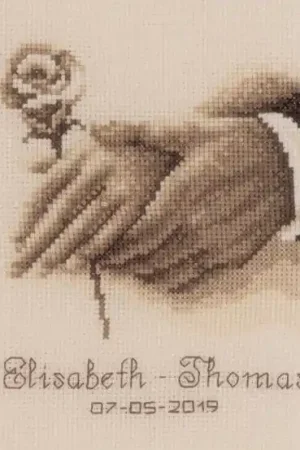 Wedding Rings Wedding Sampler Cross Stitch Kit By Vervaco Brand New