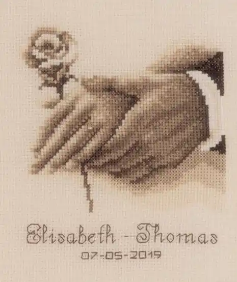 Wedding Rings Wedding Sampler Cross Stitch Kit By Vervaco Brand New