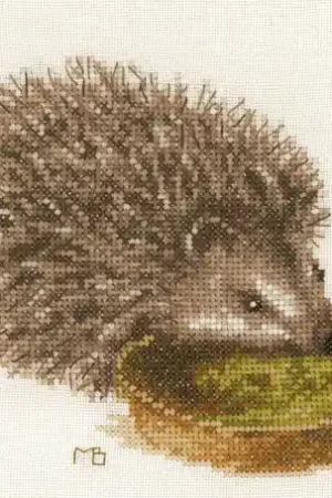 Next Day Delivery Hedgehog Cross Stitch Kit By Lanarte