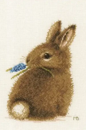 Buy Direct Bunny Cross Stitch Kit By Lanarte