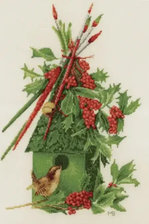 My Winter Home Cross Stitch Kit By Lanarte High Quality