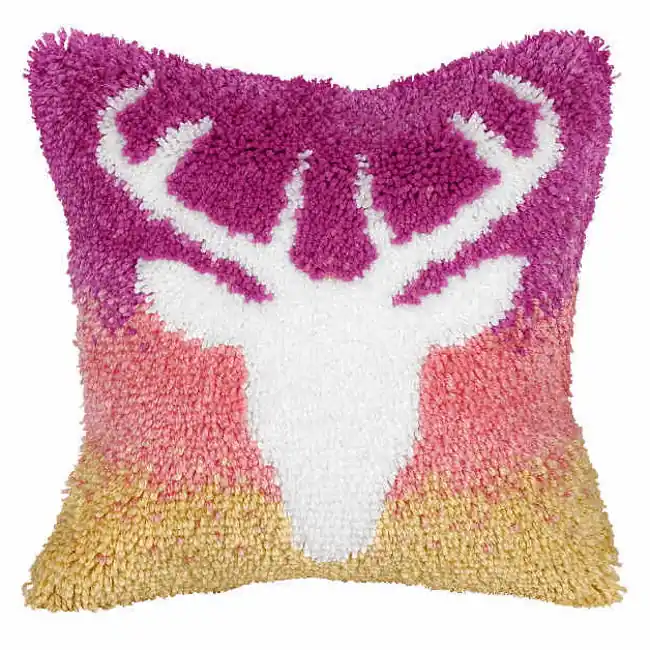 Stag Latch Hook Cushion Kit By Orchidea Fresh Stock