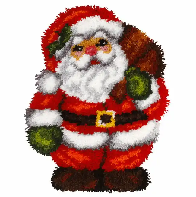 Santa Latch Hook Cushion Kit By Orchidea Genuine