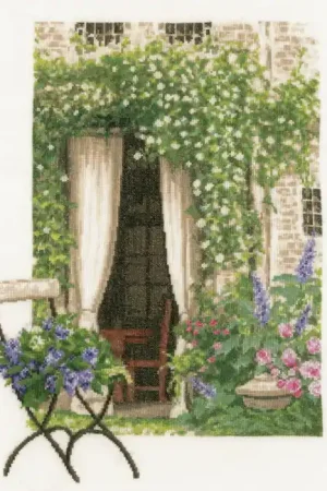 Certified Our Garden View Cross Stitch Kit By Lanarte