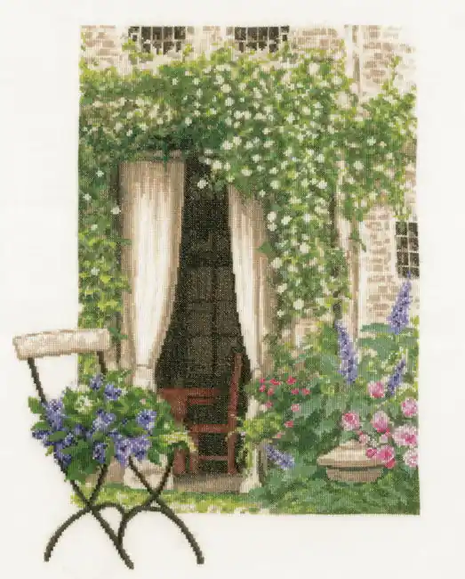 Certified Our Garden View Cross Stitch Kit By Lanarte