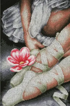 Wholesale My Little Ballerina Shoes Cross Stitch Kit By Lanarte