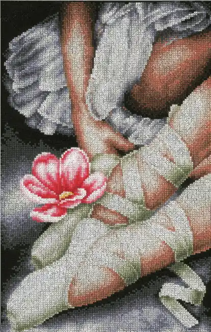 Wholesale My Little Ballerina Shoes Cross Stitch Kit By Lanarte