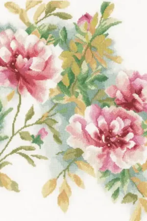 Rose Branch Cross Stitch Kit By Lanarte Must Have